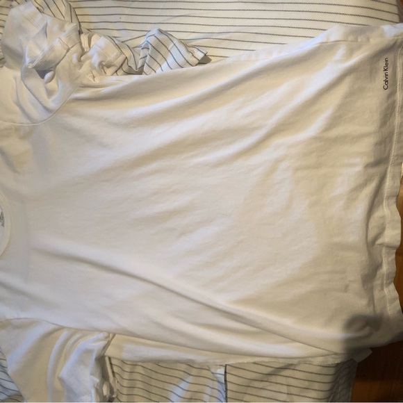 2 White Calvin Klein shirts size small- ships within 1 day - Picture 1 of 5